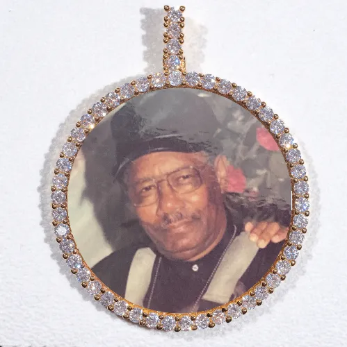 LARGE 3D CIRCLE CUSTOM PICTURE PENDANT sold by The GUU Shop