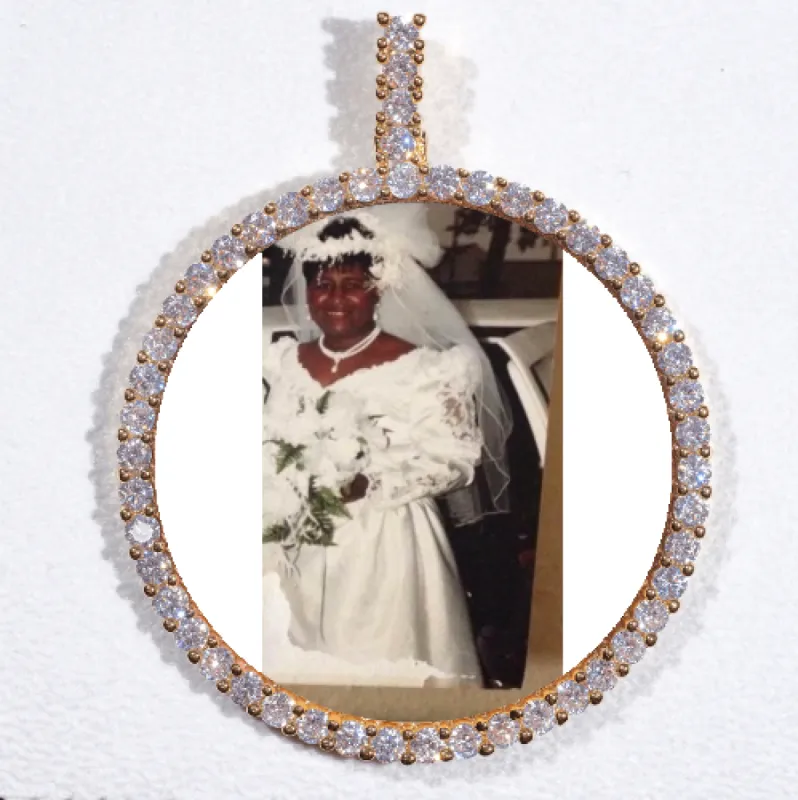 LARGE 3D CIRCLE CUSTOM PICTURE PENDANT sold by The GUU Shop