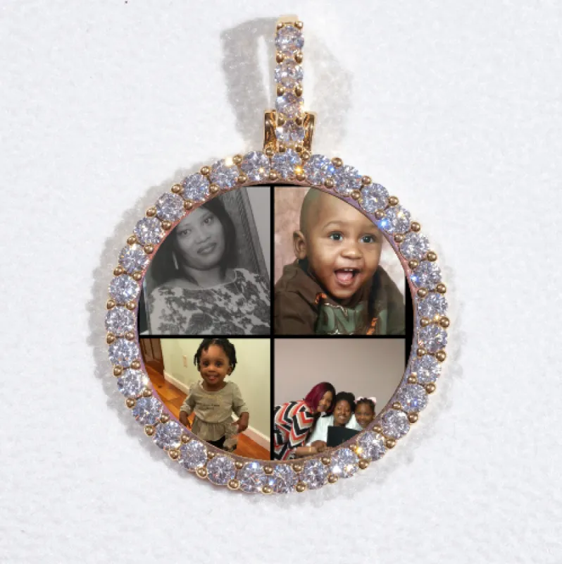 3D CIRCLE CUSTOM PICTURE PENDANT SMALL SIZE sold by The GUU Shop