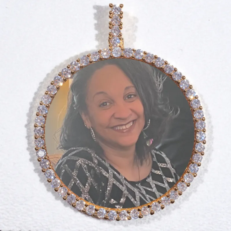 LARGE 3D CIRCLE CUSTOM PICTURE PENDANT sold by The GUU Shop