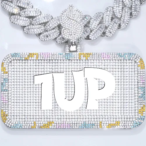 CUSTOM LETTER NECKLACE 3D COLORFUL SQUARE sold by The GUU Shop