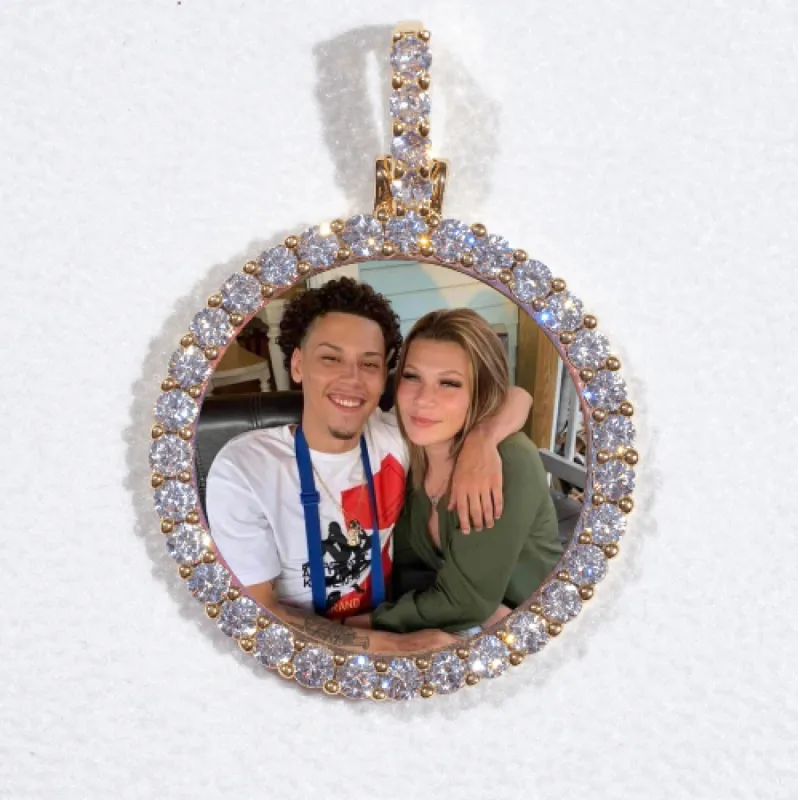 3D CIRCLE CUSTOM PICTURE PENDANT SMALL SIZE sold by The GUU Shop