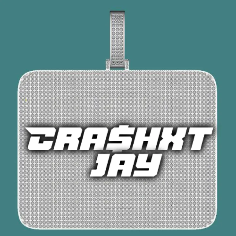 CUSTOM LETTER NECKLACE 3D BIG SQUARE sold by The GUU Shop