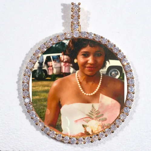 LARGE 3D CIRCLE CUSTOM PICTURE PENDANT sold by The GUU Shop