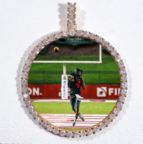 LARGE 3D CIRCLE CUSTOM PICTURE PENDANT sold by The GUU Shop