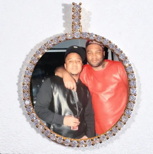 LARGE 3D CIRCLE CUSTOM PICTURE PENDANT sold by The GUU Shop