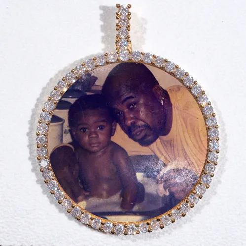 LARGE 3D CIRCLE CUSTOM PICTURE PENDANT sold by The GUU Shop