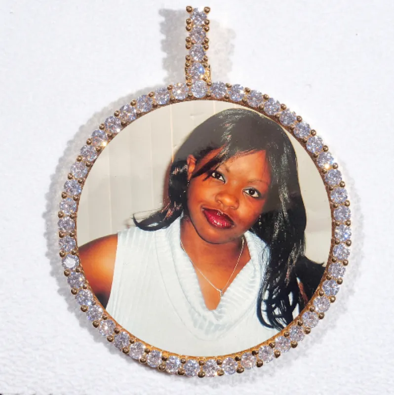 LARGE 3D CIRCLE CUSTOM PICTURE PENDANT sold by The GUU Shop