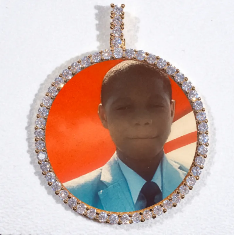 LARGE 3D CIRCLE CUSTOM PICTURE PENDANT sold by The GUU Shop