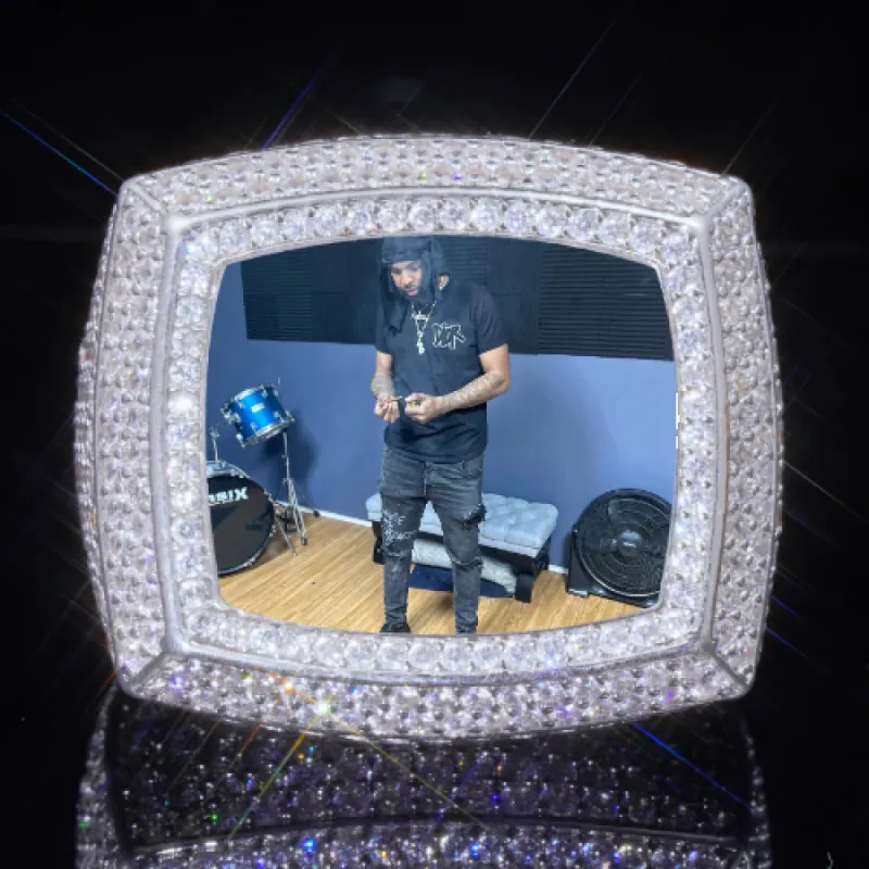 3D CUSTOM PICTURE ICED RING sold by The GUU Shop