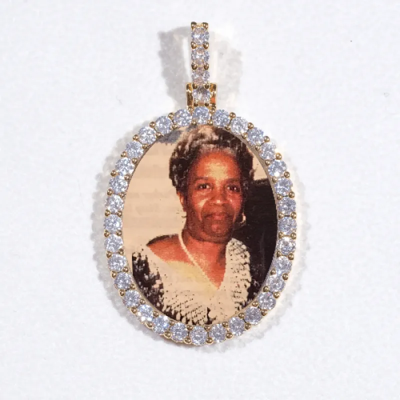 3D Oval Custom Picture Pendant sold by The GUU Shop