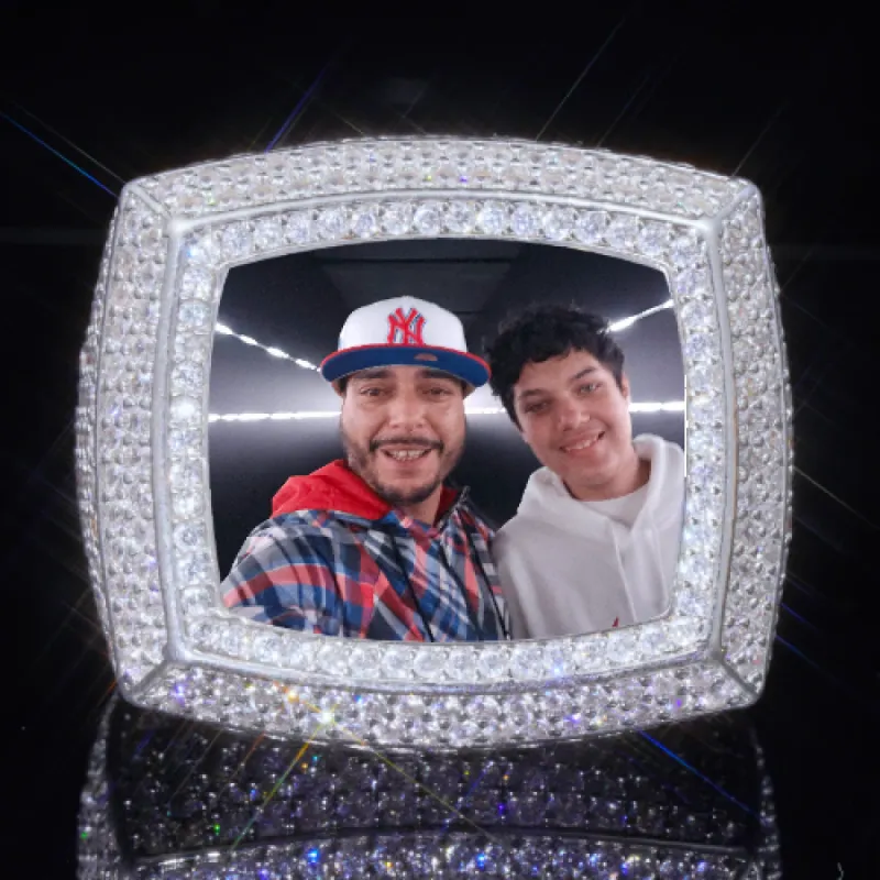 3D CUSTOM PICTURE ICED RING sold by The GUU Shop