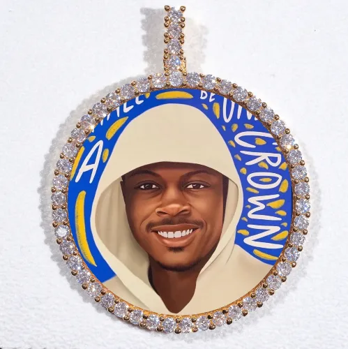 LARGE 3D CIRCLE CUSTOM PICTURE PENDANT sold by The GUU Shop