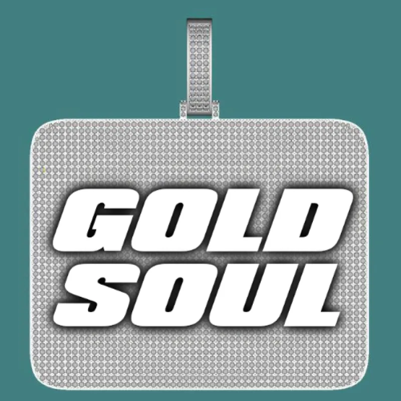 CUSTOM LETTER NECKLACE 3D BIG SQUARE sold by The GUU Shop