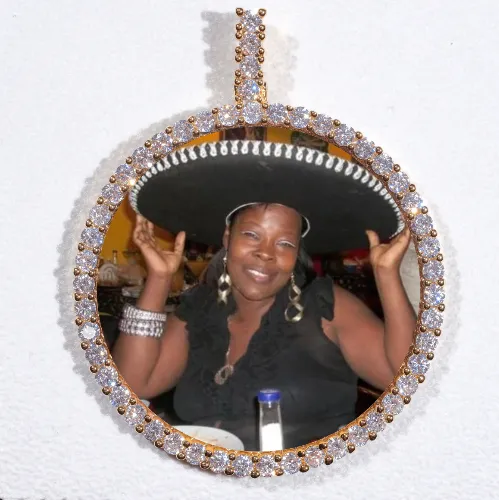 LARGE 3D CIRCLE CUSTOM PICTURE PENDANT sold by The GUU Shop