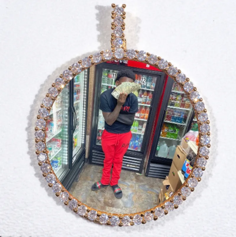 LARGE 3D CIRCLE CUSTOM PICTURE PENDANT sold by The GUU Shop