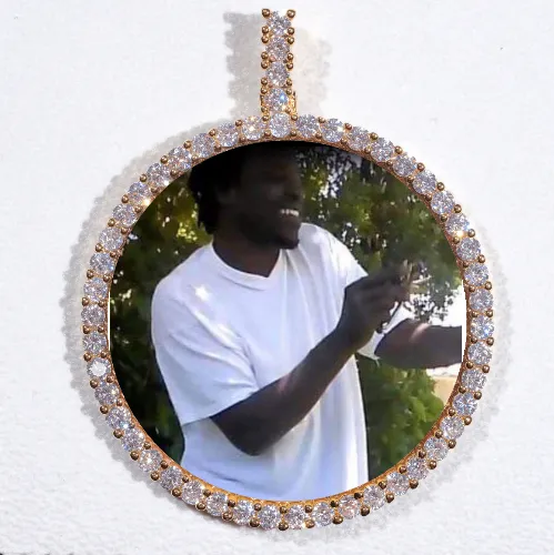 LARGE 3D CIRCLE CUSTOM PICTURE PENDANT sold by The GUU Shop