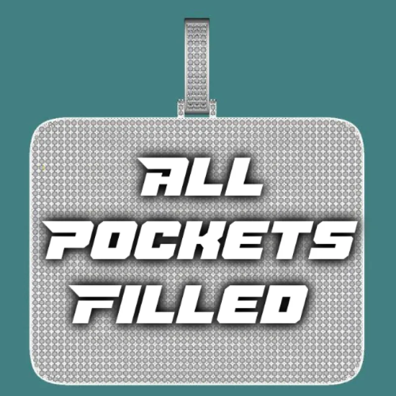 CUSTOM LETTER NECKLACE 3D BIG SQUARE sold by The GUU Shop