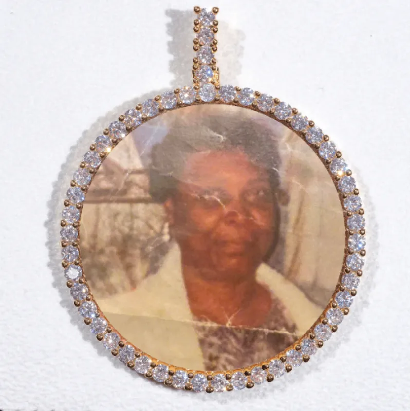 LARGE 3D CIRCLE CUSTOM PICTURE PENDANT sold by The GUU Shop