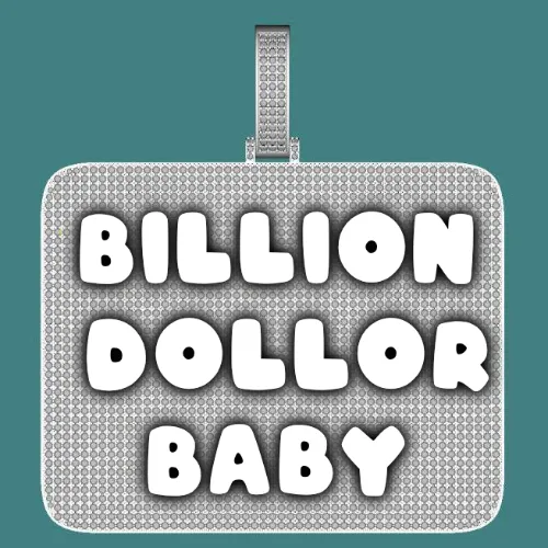 CUSTOM LETTER NECKLACE 3D BIG SQUARE sold by The GUU Shop