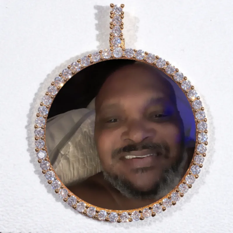 LARGE 3D CIRCLE CUSTOM PICTURE PENDANT sold by The GUU Shop