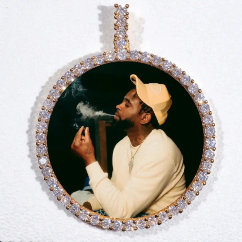LARGE 3D CIRCLE CUSTOM PICTURE PENDANT sold by The GUU Shop