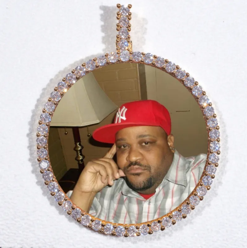 LARGE 3D CIRCLE CUSTOM PICTURE PENDANT sold by The GUU Shop