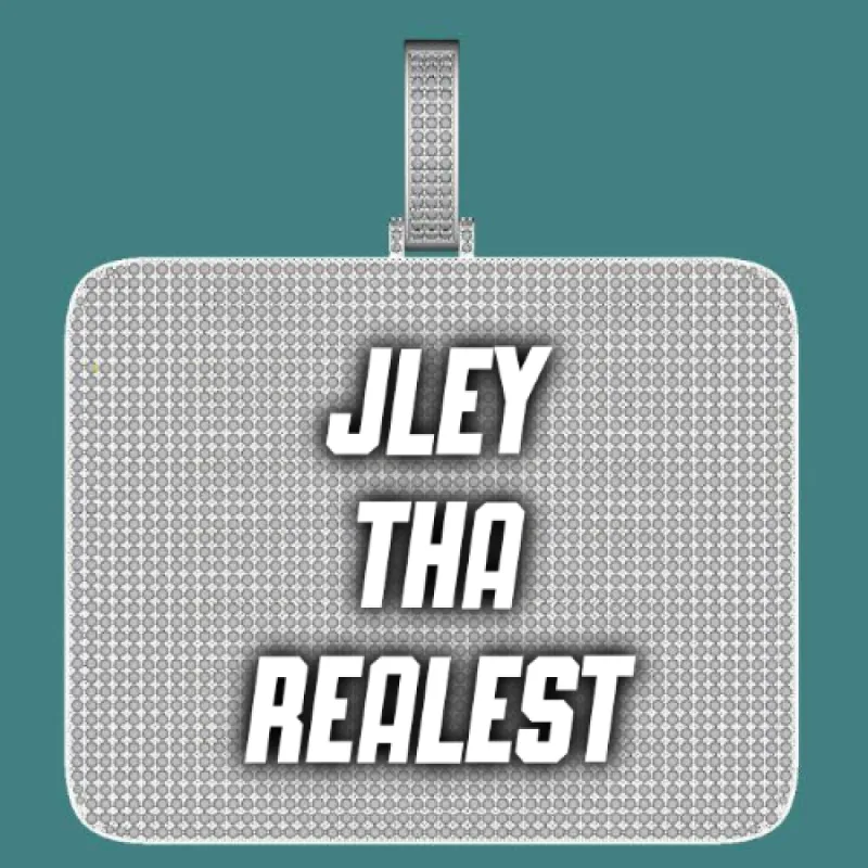 CUSTOM LETTER NECKLACE 3D BIG SQUARE sold by The GUU Shop