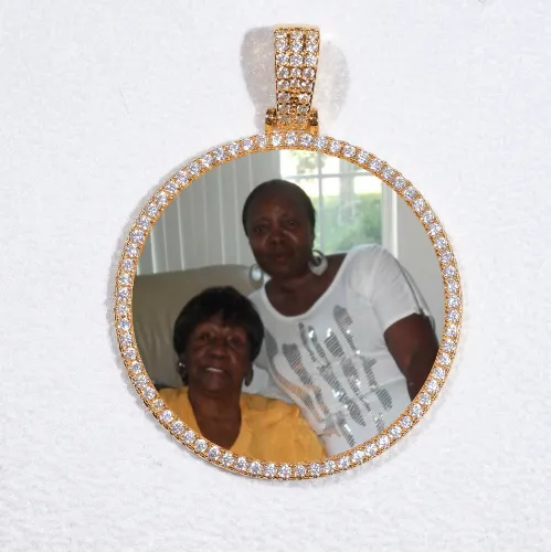 MEDIUM 3D CIRCLE CUSTOM PICTURE PENDANT sold by The GUU Shop