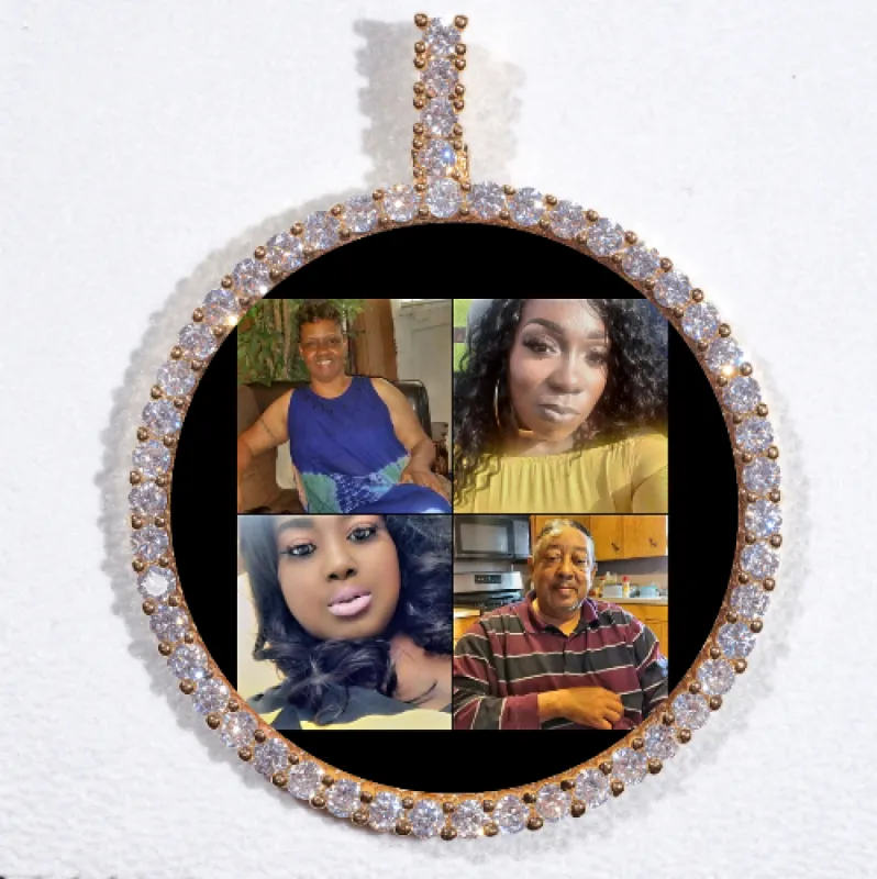 LARGE 3D CIRCLE CUSTOM PICTURE PENDANT sold by The GUU Shop