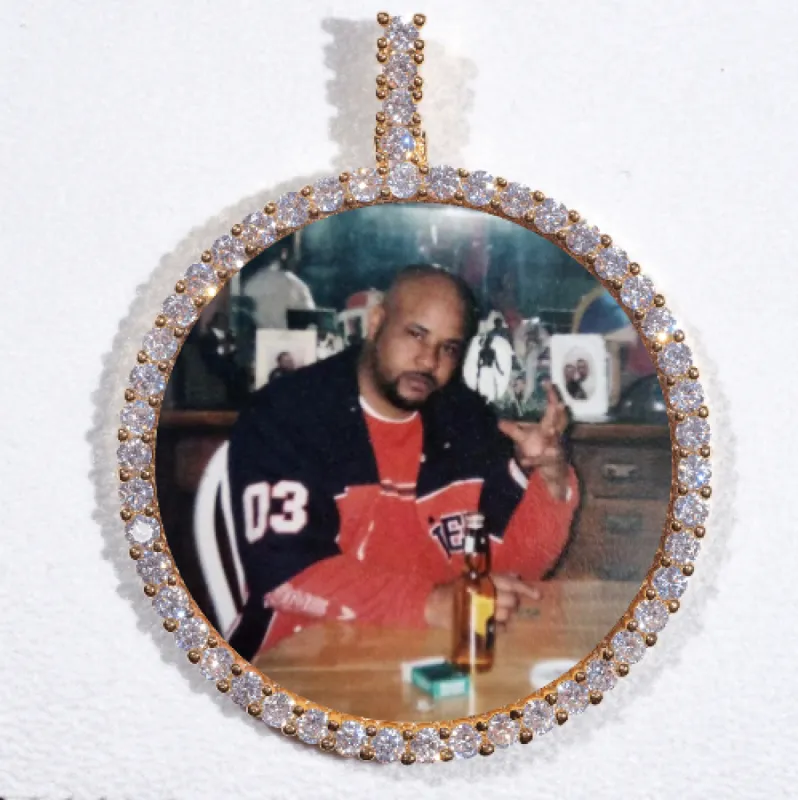 LARGE 3D CIRCLE CUSTOM PICTURE PENDANT sold by The GUU Shop