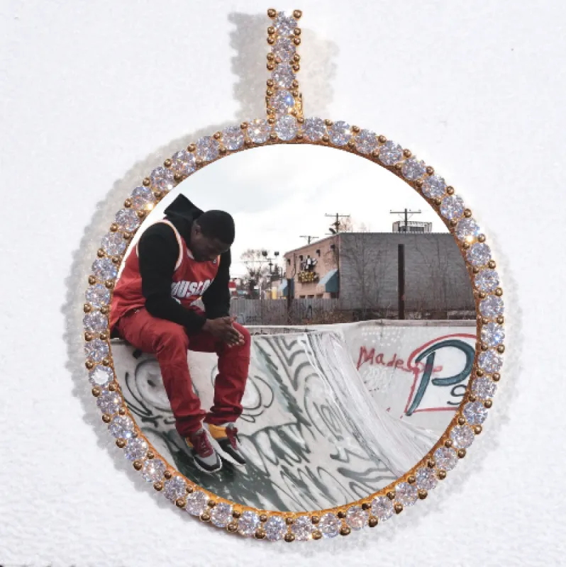 LARGE 3D CIRCLE CUSTOM PICTURE PENDANT made by The GUU Shop