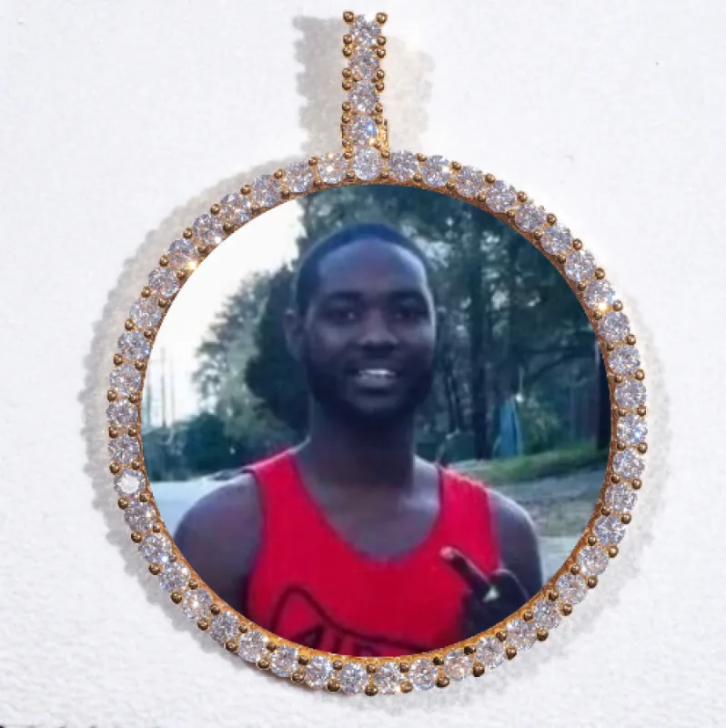 LARGE 3D CIRCLE CUSTOM PICTURE PENDANT sold by The GUU Shop