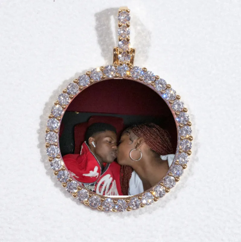 3D CIRCLE CUSTOM PICTURE PENDANT SMALL SIZE sold by The GUU Shop