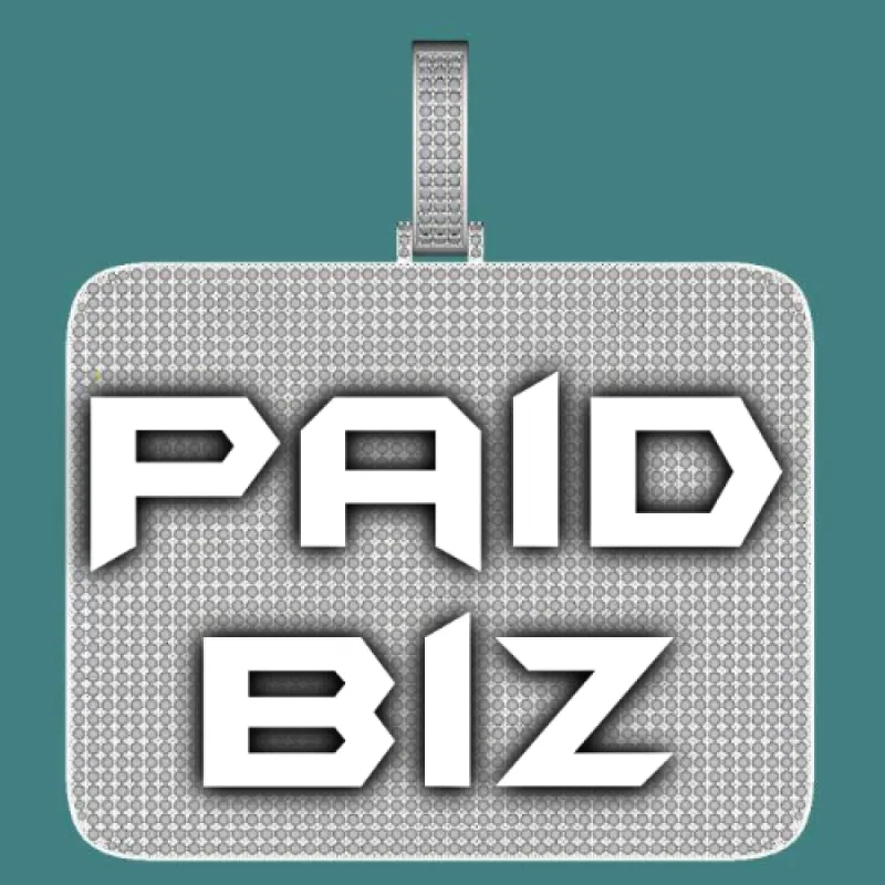 CUSTOM LETTER NECKLACE 3D BIG SQUARE sold by The GUU Shop