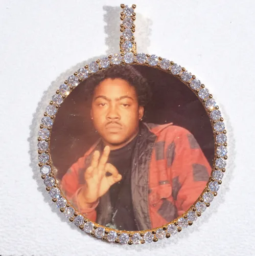 LARGE 3D CIRCLE CUSTOM PICTURE PENDANT sold by The GUU Shop