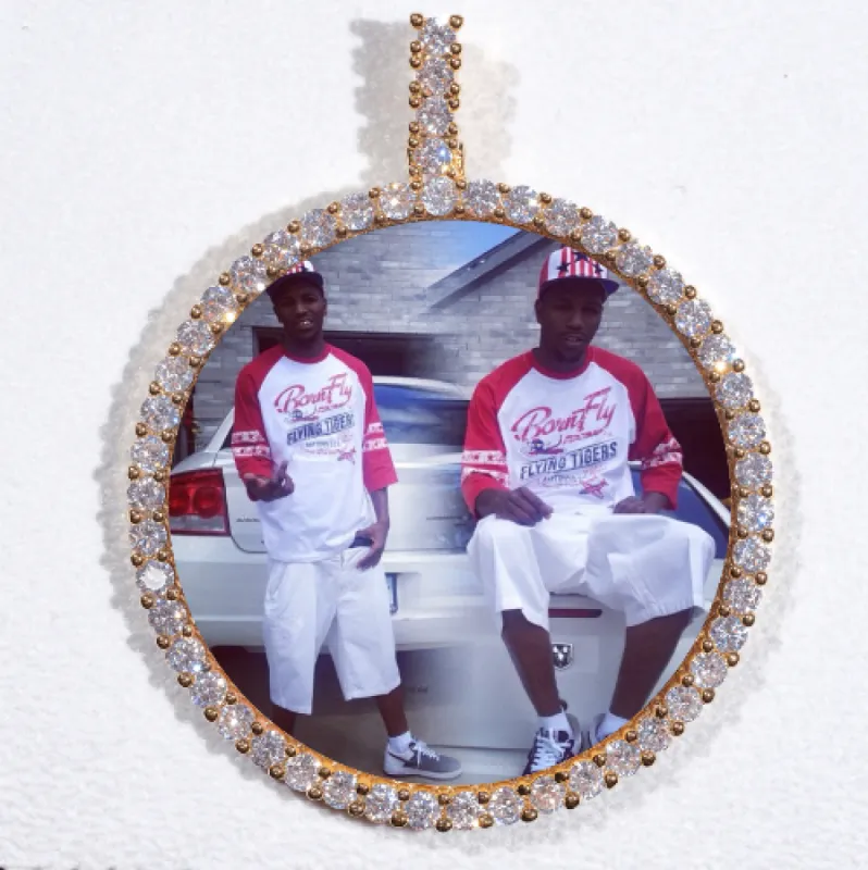 LARGE 3D CIRCLE CUSTOM PICTURE PENDANT sold by The GUU Shop