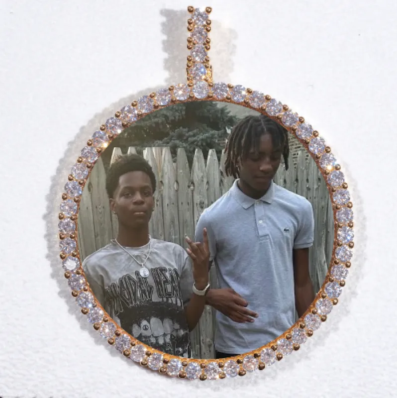 LARGE 3D CIRCLE CUSTOM PICTURE PENDANT sold by The GUU Shop