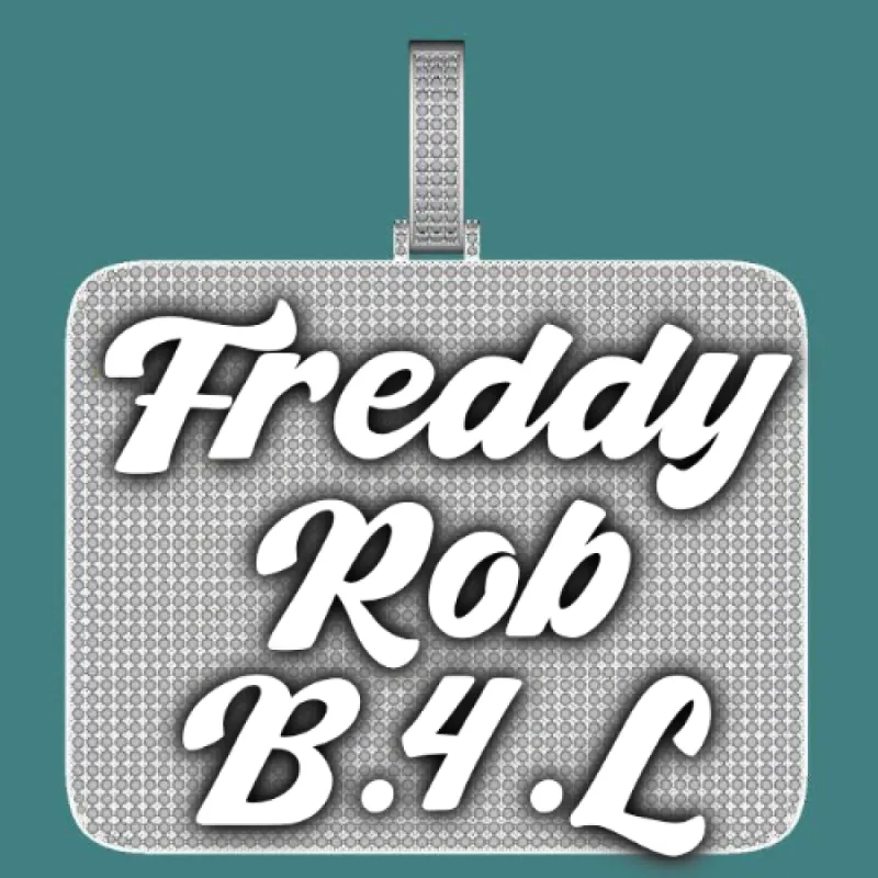 CUSTOM LETTER NECKLACE 3D BIG SQUARE sold by The GUU Shop