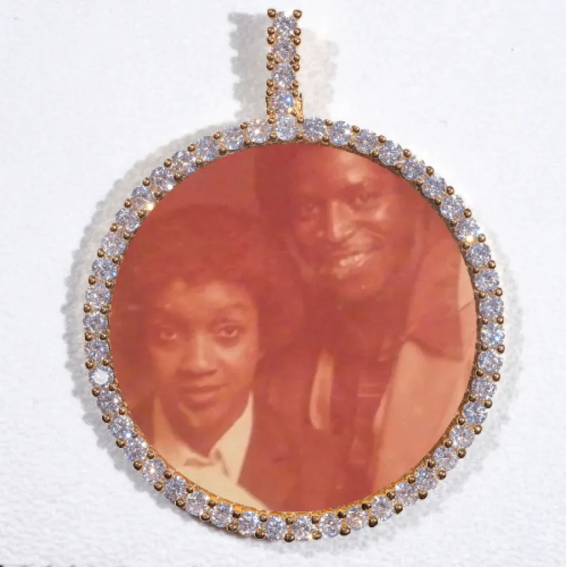 LARGE 3D CIRCLE CUSTOM PICTURE PENDANT sold by The GUU Shop