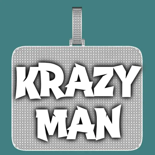 CUSTOM LETTER NECKLACE 3D BIG SQUARE sold by The GUU Shop