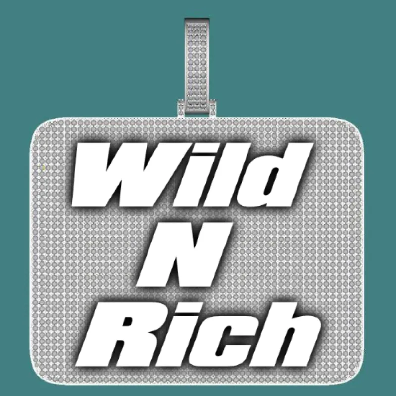 CUSTOM LETTER NECKLACE 3D BIG SQUARE sold by The GUU Shop