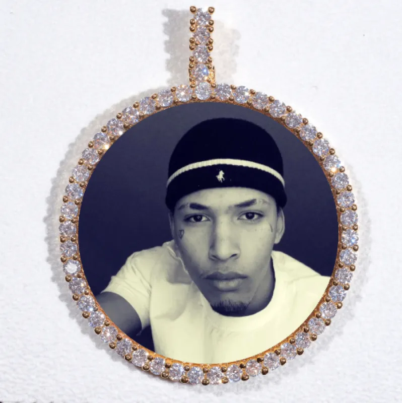 LARGE 3D CIRCLE CUSTOM PICTURE PENDANT sold by The GUU Shop