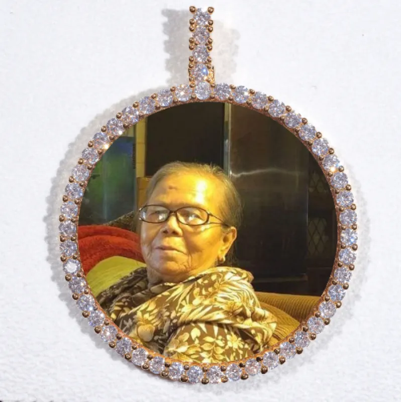 LARGE 3D CIRCLE CUSTOM PICTURE PENDANT sold by The GUU Shop