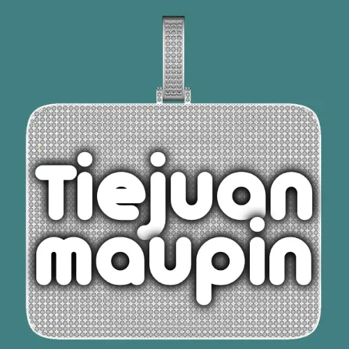 CUSTOM LETTER NECKLACE 3D BIG SQUARE sold by The GUU Shop