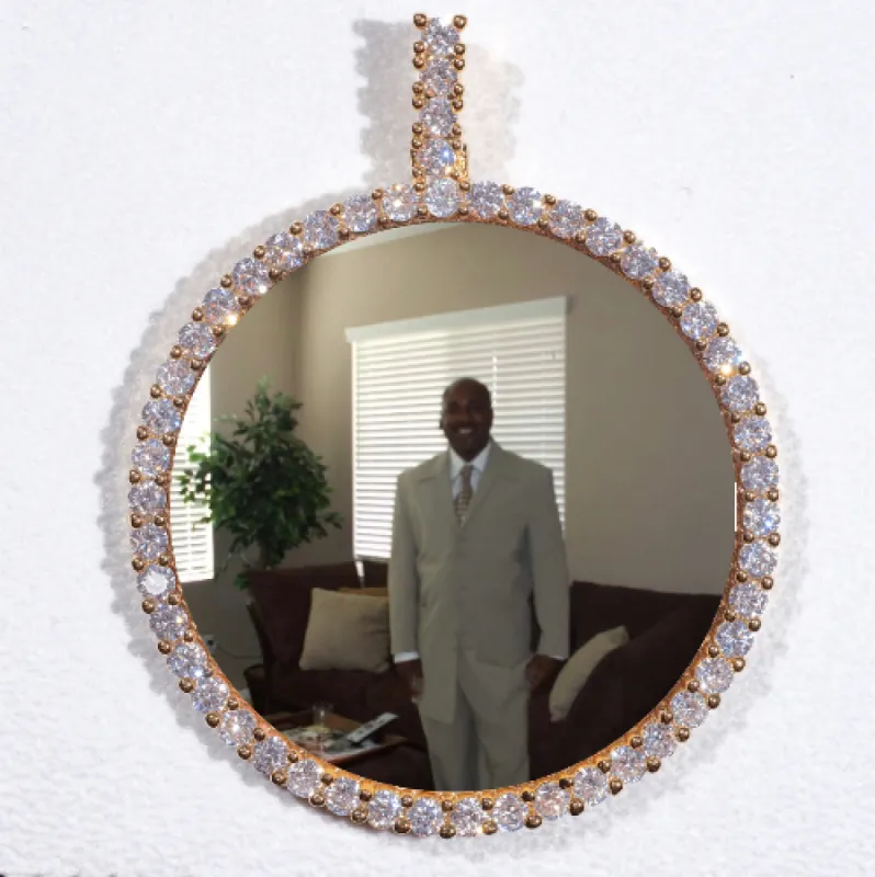 LARGE 3D CIRCLE CUSTOM PICTURE PENDANT sold by The GUU Shop