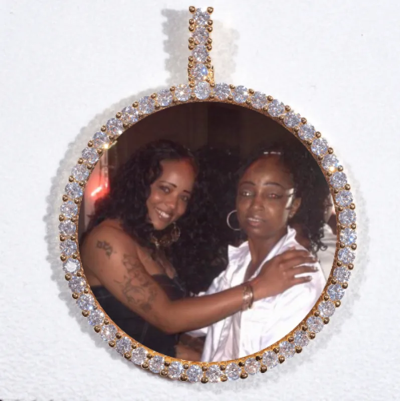 LARGE 3D CIRCLE CUSTOM PICTURE PENDANT sold by The GUU Shop