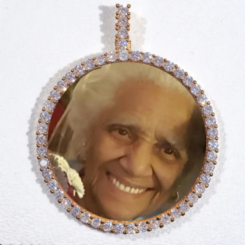 LARGE 3D CIRCLE CUSTOM PICTURE PENDANT sold by The GUU Shop