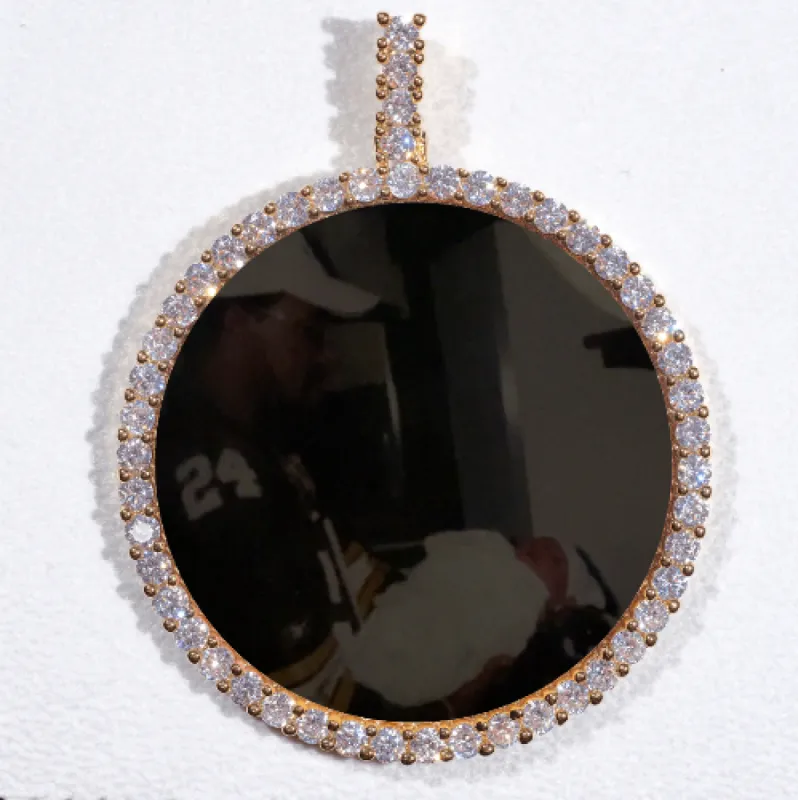 LARGE 3D CIRCLE CUSTOM PICTURE PENDANT sold by The GUU Shop