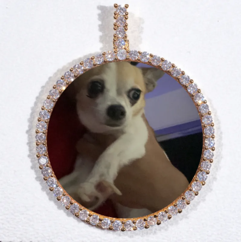 LARGE 3D CIRCLE CUSTOM PICTURE PENDANT sold by The GUU Shop